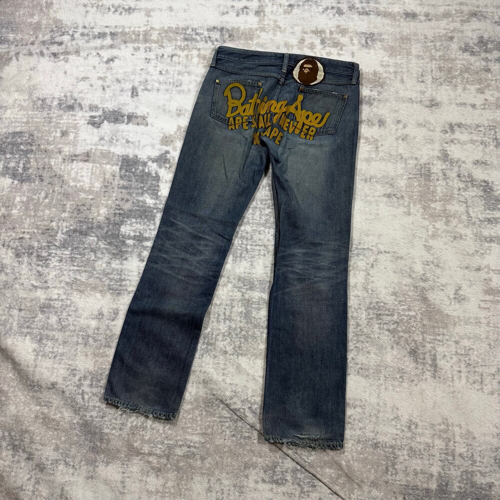 Authentic Bape 2000’s Champion Logo Jeans 30